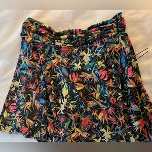 DONA JO Womens Multicolor Tropical  Tennis Pickleball Skirt Skort Size 3 (XL)